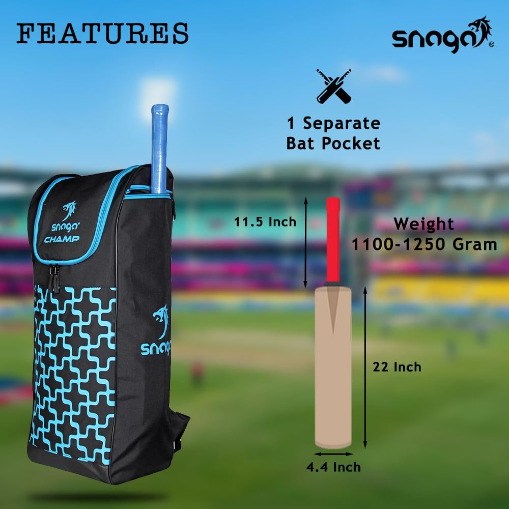 Snaga Champ Cricket Kit Bag – 45L with Bat Holder