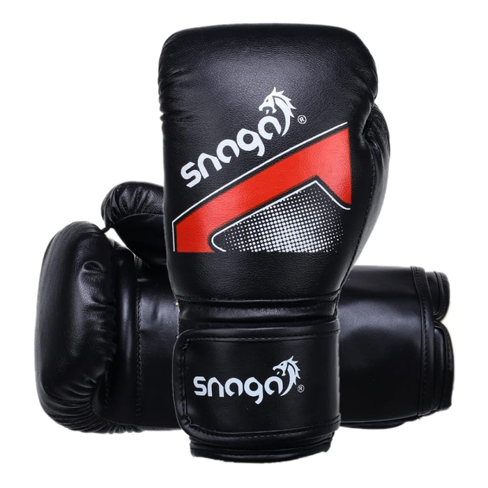Snaga Boxing Gloves – Black, L