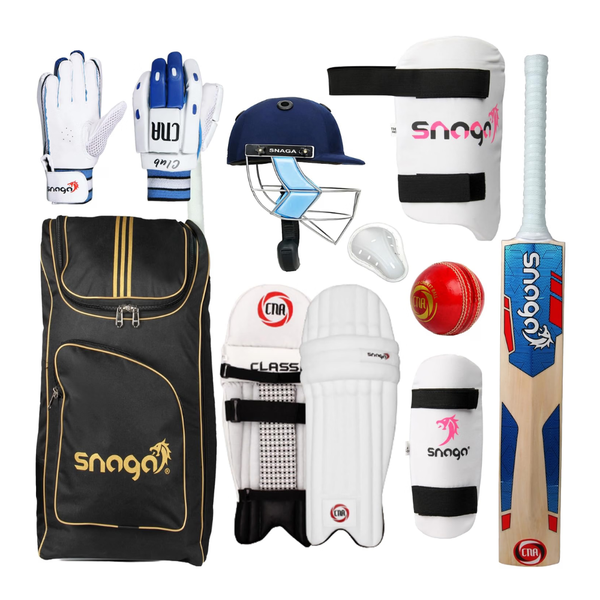 Snaga Champ Cricket Kit Backpack for Kids with Kashmir Willow Bat