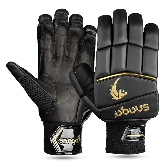 Snaga Alpha Premium Leather Cricket Batting Gloves for Men