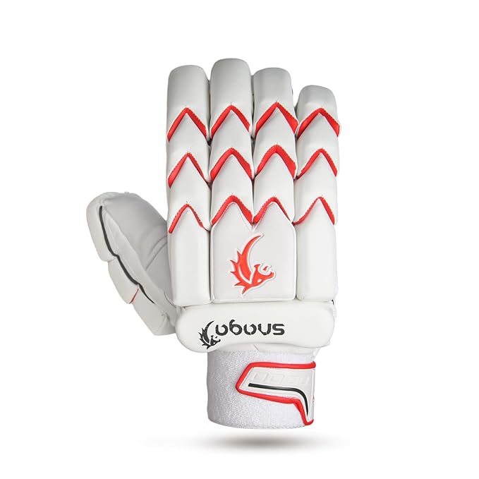Snaga Legend Soft Cricket Batting Gloves – White
