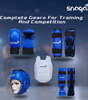 Snaga Karate Protective Kit with Gloves, Headguard, Chest Guard & Shin Pads – Blue