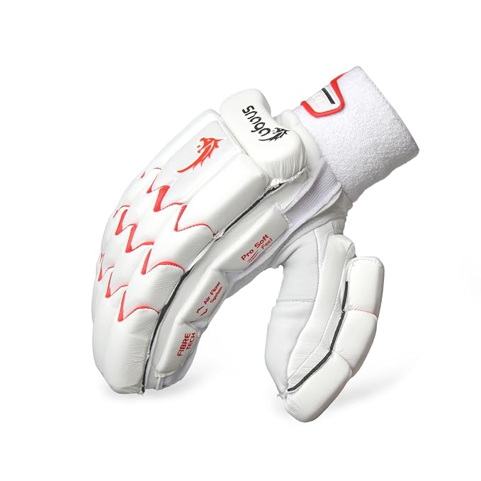 Snaga Legend Soft Cricket Batting Gloves – White