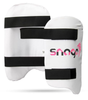 Snaga Eco Cricket Thigh Guard Pad – White with Black Straps