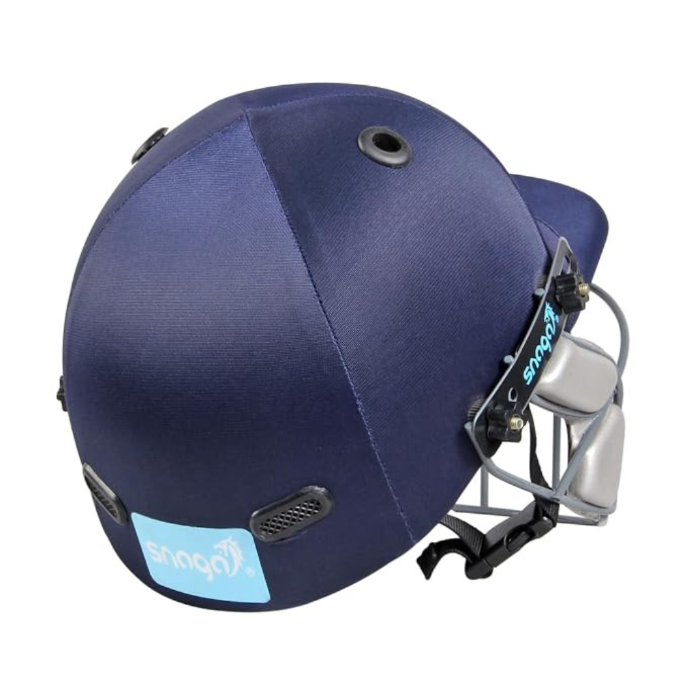 Snaga Cricket Helmet – Navy Blue | Steel Grill | Adjustable Fit