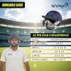 Snaga Cricket Helmet – Navy Blue | Adjustable Fit | Stainless Steel Grill