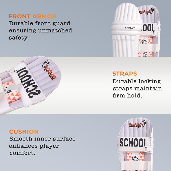 Snaga Premium Moulded Cricket Batting Legguard Pads – Boys, Youth & Men