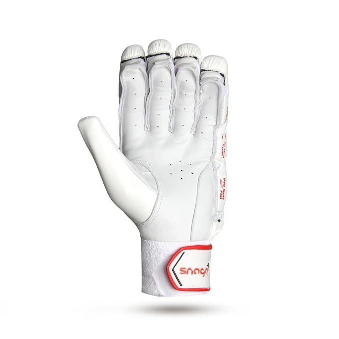 Snaga Legend Soft Cricket Batting Gloves – White