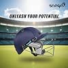 Snaga Cricket Helmet – Navy Blue | Adjustable Fit | Stainless Steel Grill