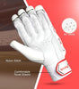 Snaga Legend Soft Cricket Batting Gloves – White