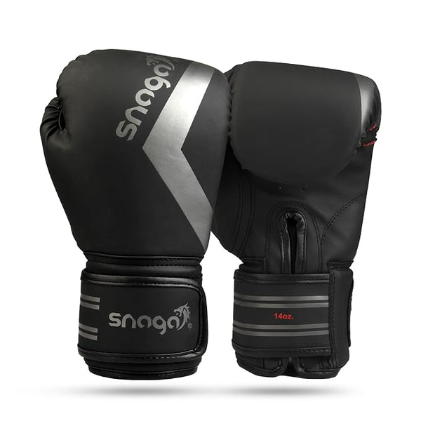 Snaga Premium Matt PU Boxing Gloves