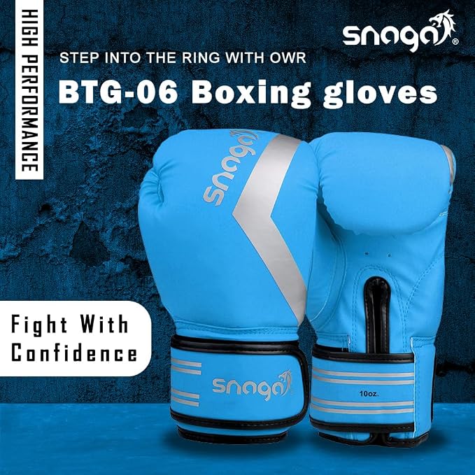 Snaga Premium Matt PU Boxing Gloves