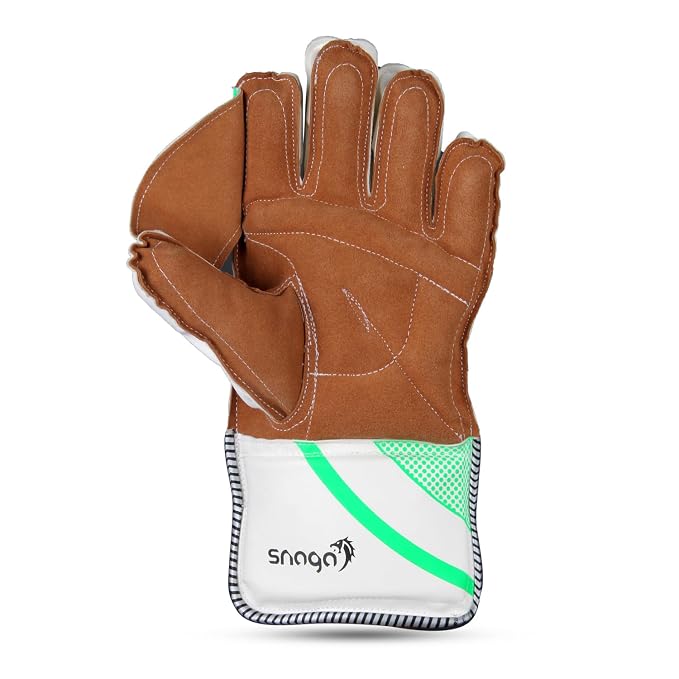 Snaga Professional Cricket Wicket Keeping Gloves with Padded Protection & Mesh Design