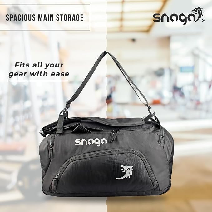 Snaga Sports Duffle Bag with Shoe Compartment – Gym, Travel & Sports Holdall Bag