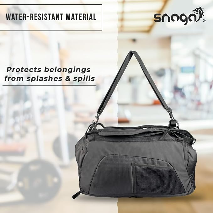 Snaga Sports Duffle Bag with Shoe Compartment – Gym, Travel & Sports Holdall Bag