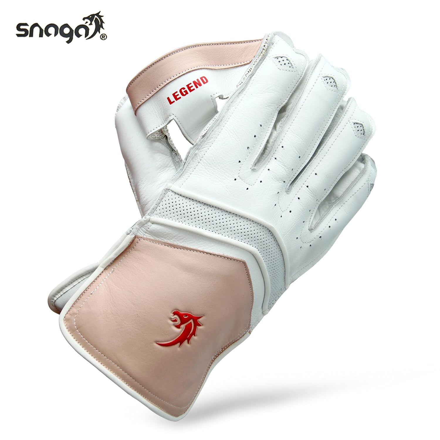 Snaga Premium Leather Wicket Keeping Gloves