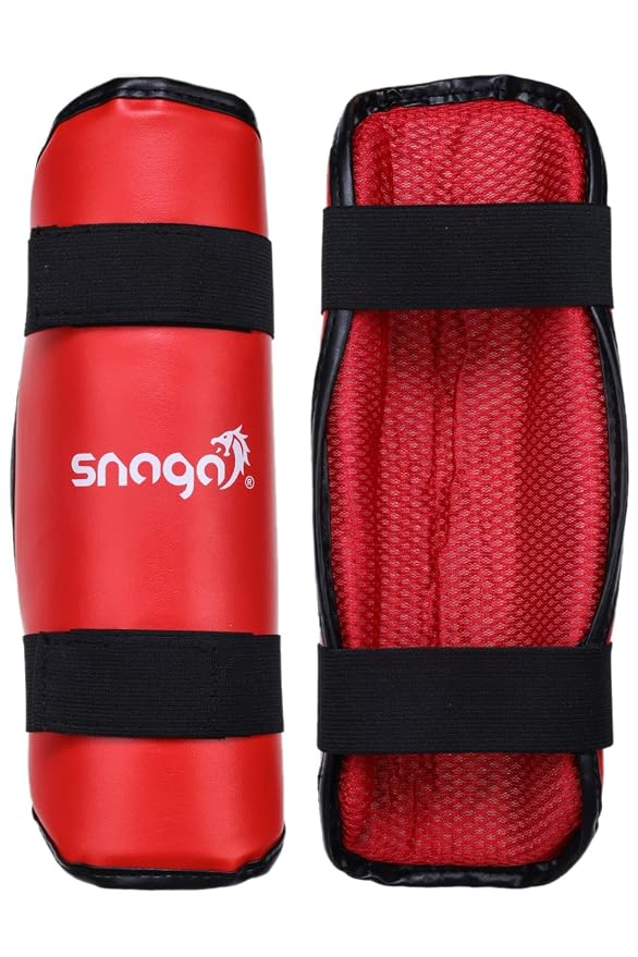 Snaga Martial Arts Shin Guards – Red