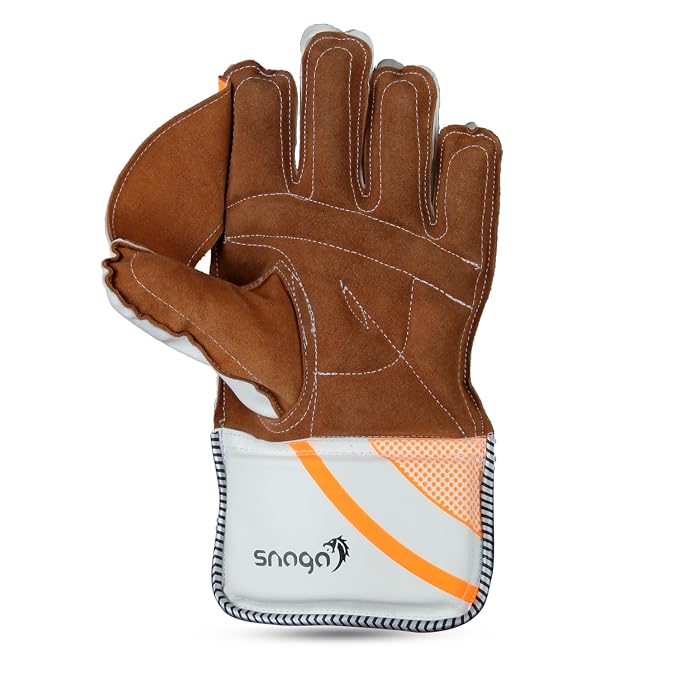 Snaga Professional Cricket Wicket Keeping Gloves with Padded Protection & Mesh Design