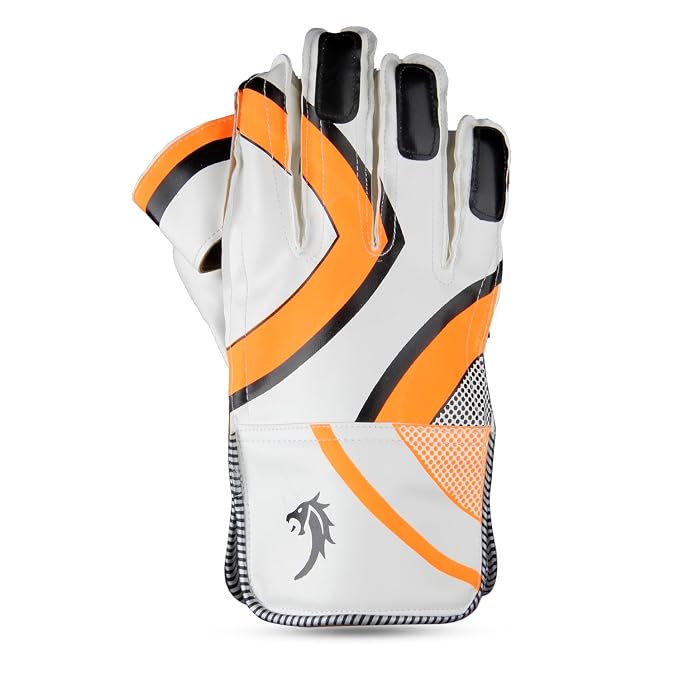 Snaga Professional Cricket Wicket Keeping Gloves with Padded Protection & Mesh Design