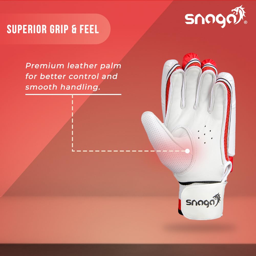 Snaga Cricket Batting Gloves – Club Professional