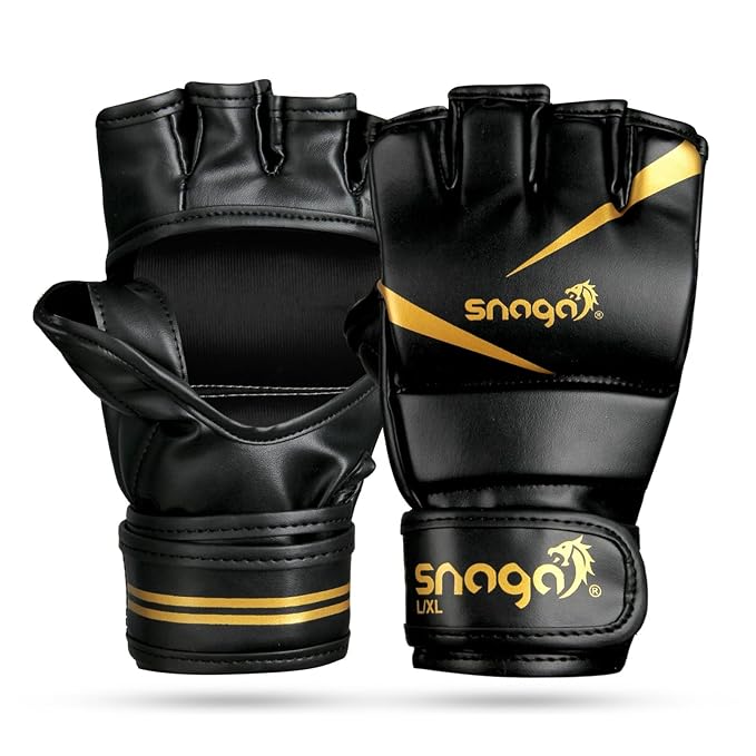 Snaga MMA Training Gloves – Thick Padding & Adjustable Wrist Support