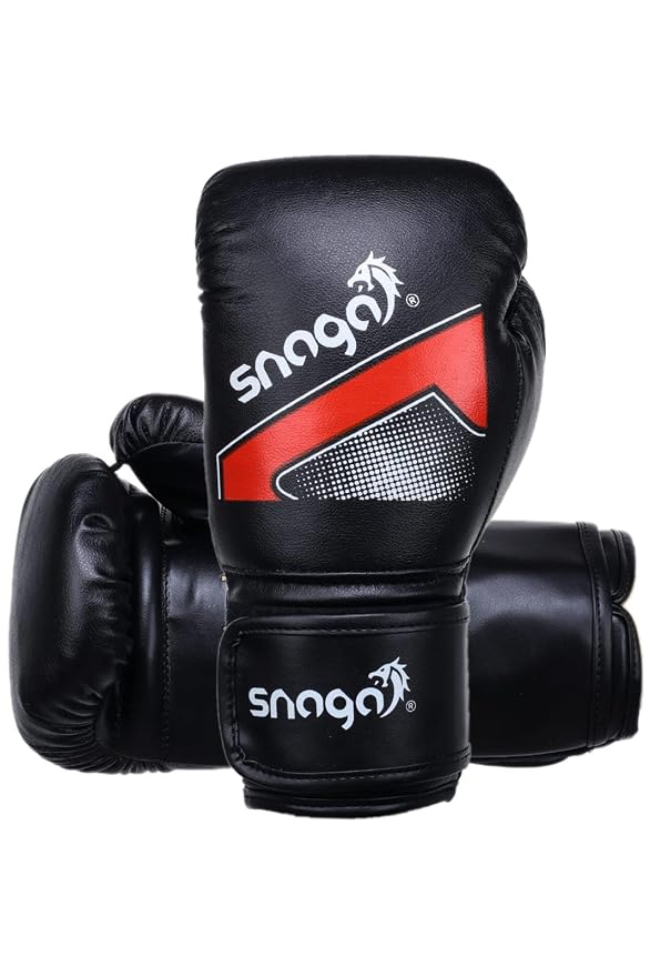 Snaga Boxing Gloves – Black, L