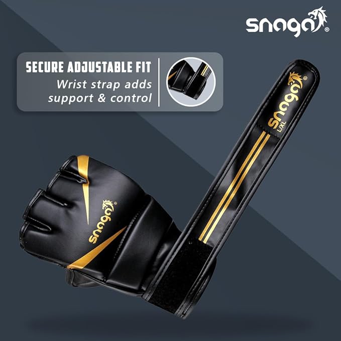 Snaga MMA Training Gloves – Thick Padding & Adjustable Wrist Support