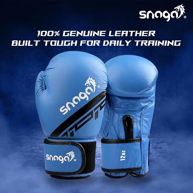Snaga Premium Leather Boxing Gloves