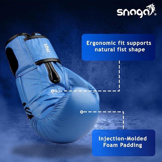 Snaga Premium Leather Boxing Gloves