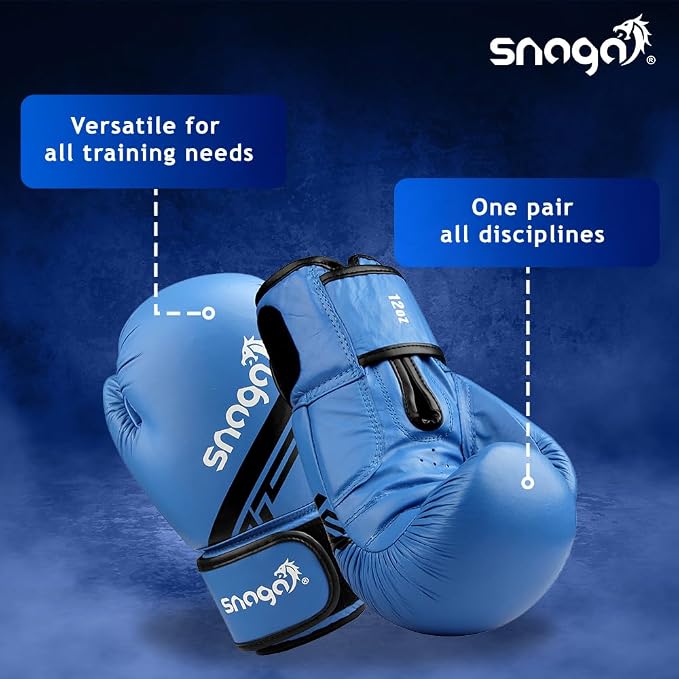 Snaga Premium Leather Boxing Gloves