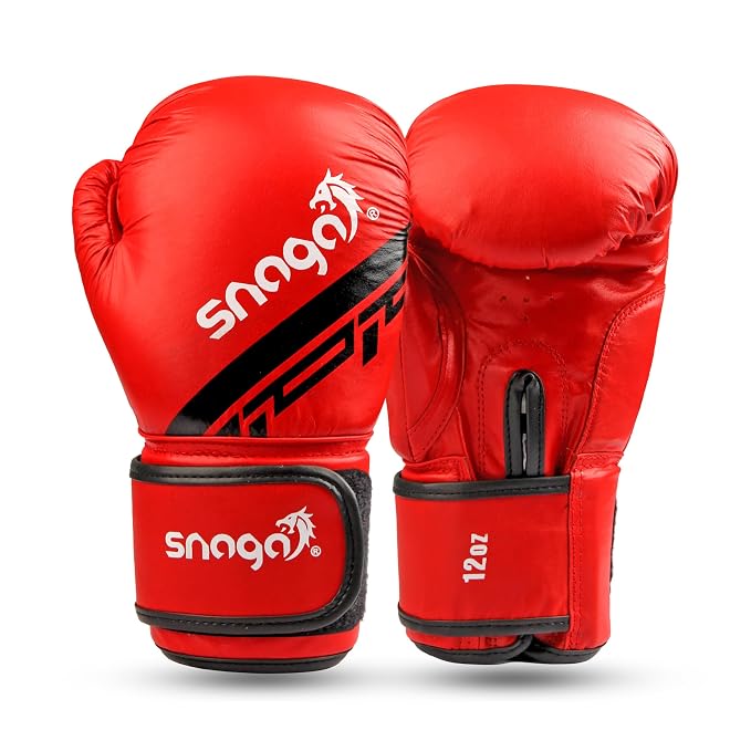Snaga Premium Leather Boxing Gloves