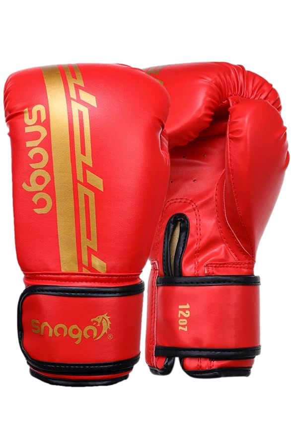Snaga Premium Vegan Leather Boxing Gloves