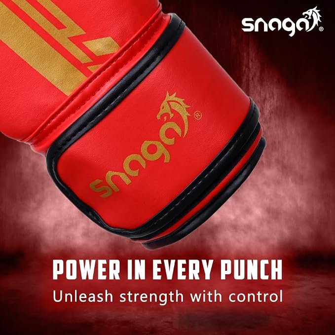 Snaga Premium Vegan Leather Boxing Gloves