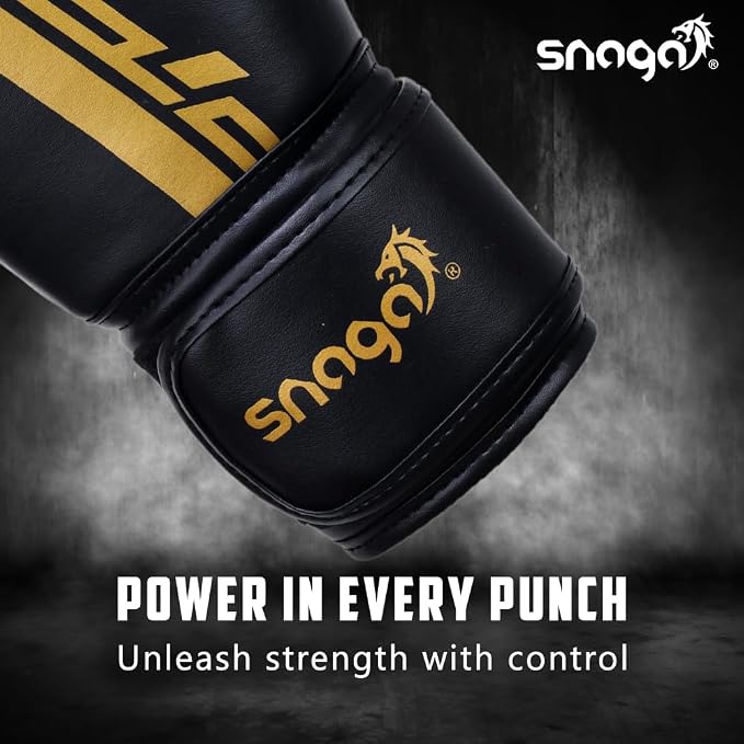 Snaga Premium Vegan Leather Boxing Gloves