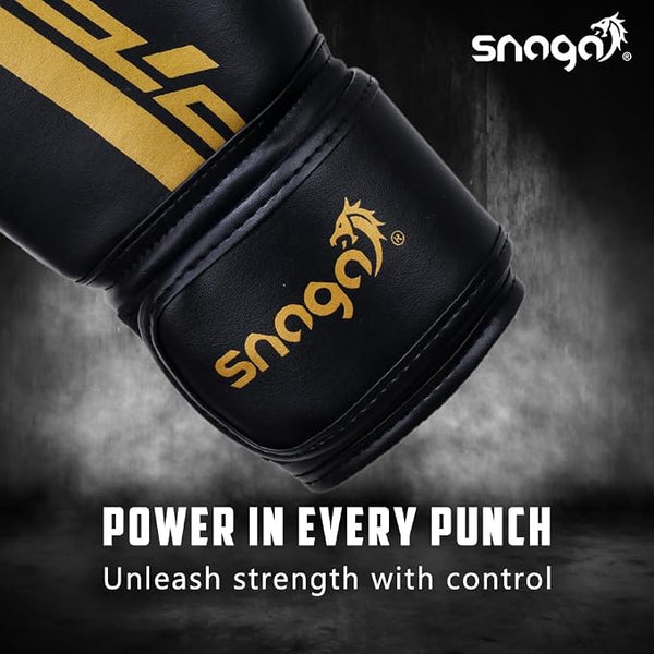 Snaga Premium Vegan Leather Boxing Gloves