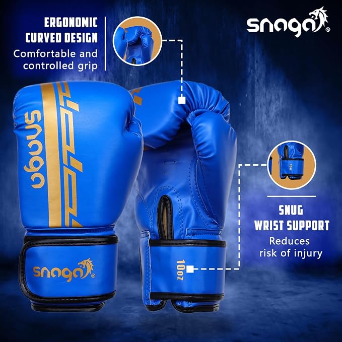 Snaga Premium Vegan Leather Boxing Gloves