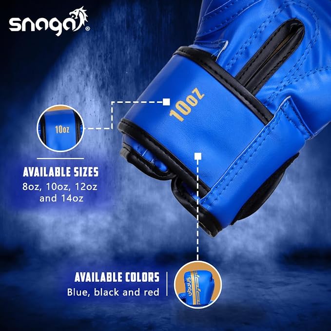 Snaga Premium Vegan Leather Boxing Gloves