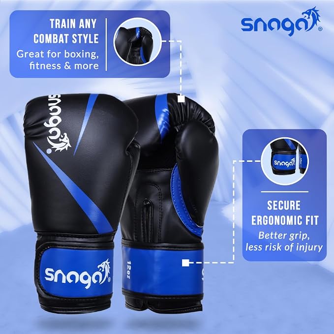 Snaga Vegan Leather Boxing Gloves