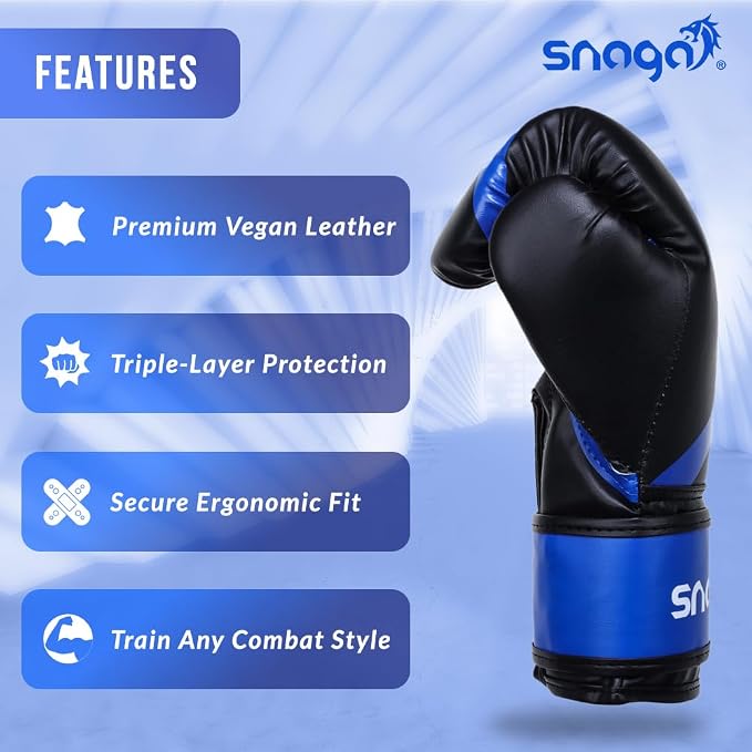 Snaga Vegan Leather Boxing Gloves