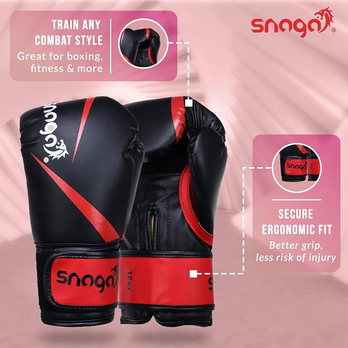 Snaga Vegan Leather Boxing Gloves