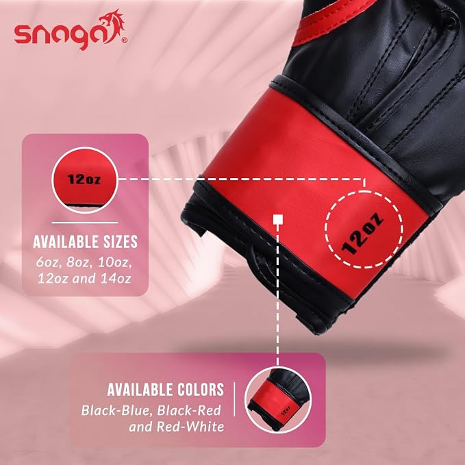 Snaga Vegan Leather Boxing Gloves