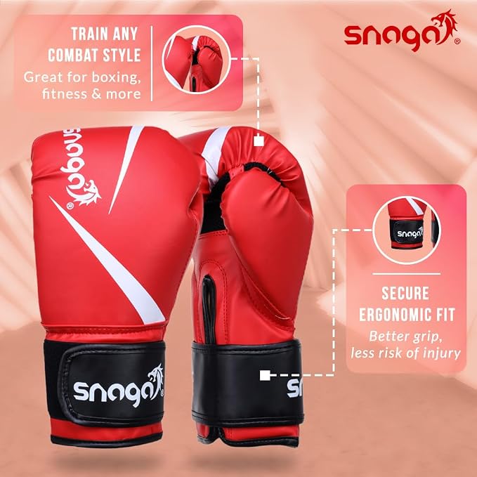 Snaga Vegan Leather Boxing Gloves